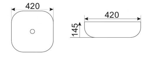 Умывальник CeramaLux D1301H004
