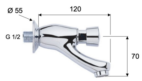 Кран порционный для раковины Remer Tempor TE225