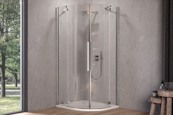 Душевой уголок Kolpa-San Polaris R 90 black transparent 515390