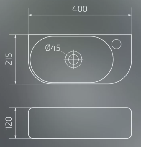 Умывальник Gid N9274L