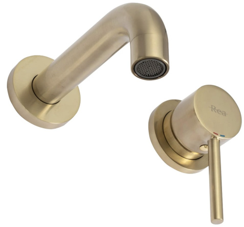 Смеситель для умывальника Rea Lungo Gold matt B8652