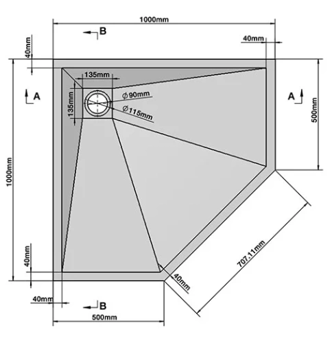 Душевой поддон Vincea VST-4SP1010W