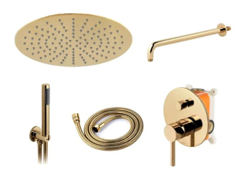 Душевая система Rea Lungo Gold P4110