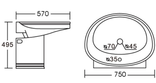 Умывальник CeramaLux 2011