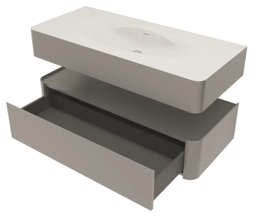 Тумба подвесная Vincea Caprise VMC-4CA120MLG светло-серый матовый