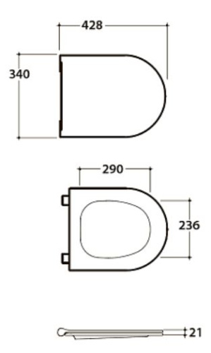 Сиденье с системой soft close Globo Mode ME020BI