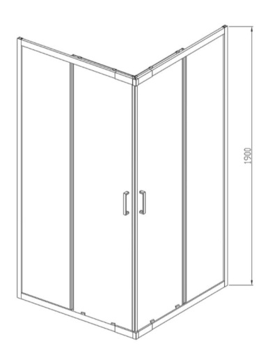 Душевой уголок Vincea Rapid VSS-3R80/90CL