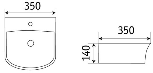 Умывальник CeramaLux 78369