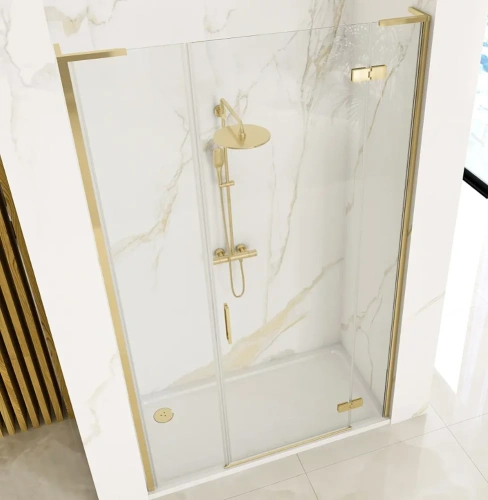 Душевая стенка Rea HUGO gold brush K6610