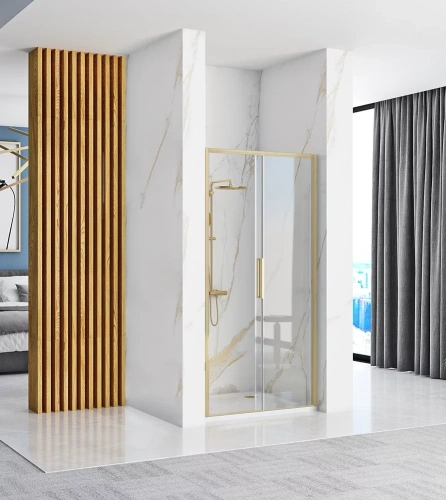 Душевая дверь Rea Rapid Slide gold matt 120 K4709