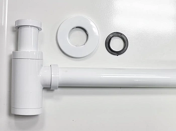 Сифон для умывальника CeramaLux белый глянцевый GWBC-036