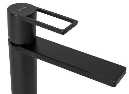 Смеситель для умывальника Rea Flip Black matt B2007