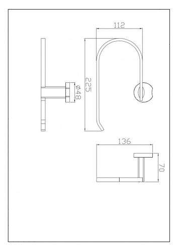 Бумагодержатель CeramaLux Loft 53906