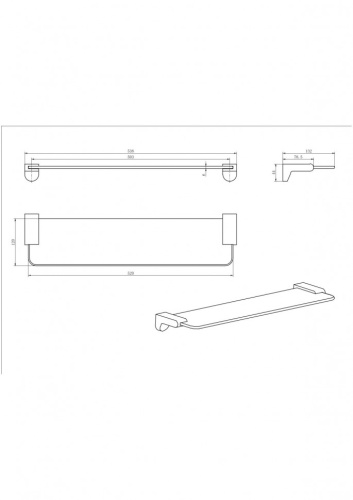 Полка CeramaLux Neo 51011