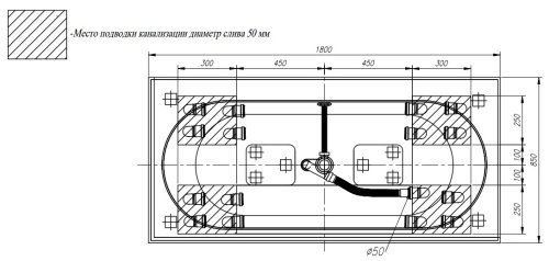 Ванна из искусственного камня Kolpa-San Atys O 180x85