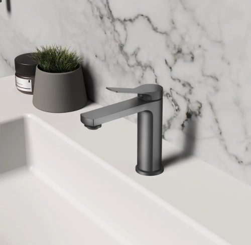 Смеситель для раковины Vincea Arco VBF-4AR01GM