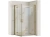 Душевой уголок Rea Hugo Double gold brush 90x90 K6609