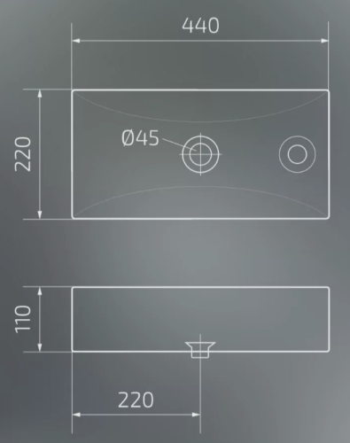 Умывальник Gid N9260