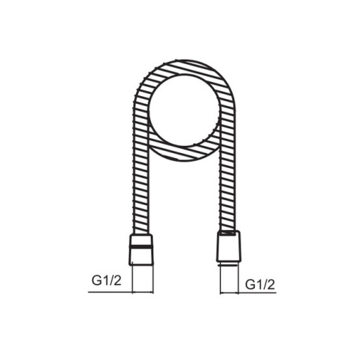 Шланг душевой Caprigo 1,5м  99-515-VOT