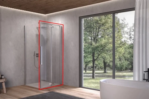 Душевая дверь Kolpa-San Polaris Fold D 80-R silver brill transparent 516160