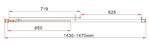 Душевая дверь Vincea Garda VDS-1G145CLGM