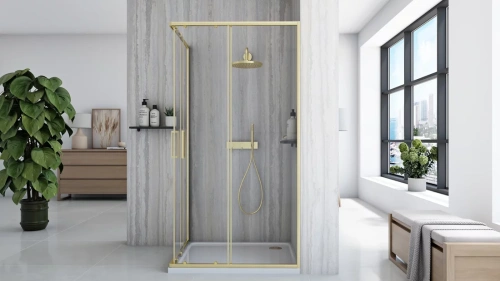 Душевой уголок Rea City Gold Brush 80x100 K6445