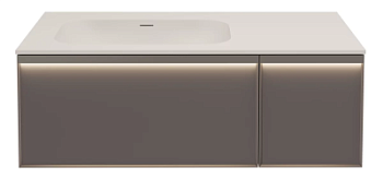 Тумба подвесная Vincea Elise VMC-4EL100MG-L серый матовый