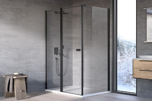 Душевая стенка Kolpa-San Polaris/Andromeda W 80 black transparent 515840