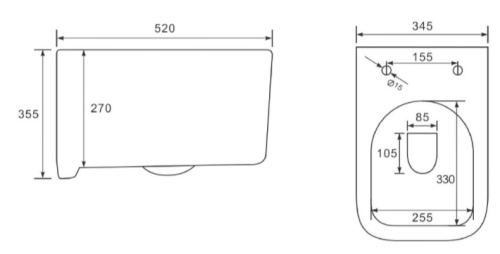 Унитаз подвесной Vincea Ultra VT1-32MB