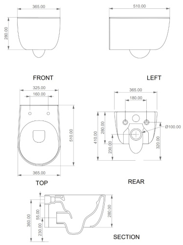Унитаз подвесной GSG Ceramic Design Hit! HIWCSO001