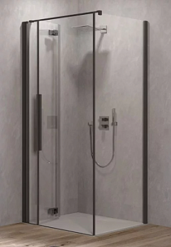 Душевая дверь Kolpa-San Polaris Fold D 100-L black transparent 516280
