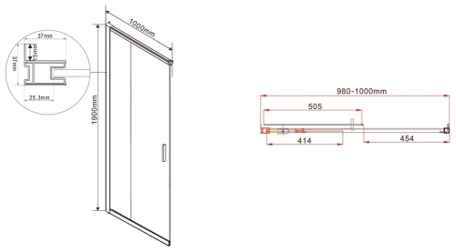 Душевой уголок Vincea Garda VSS-1G1012CL