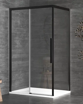 Душевой уголок Kolpa-San Libra DW 100X80-L black transparent 516950