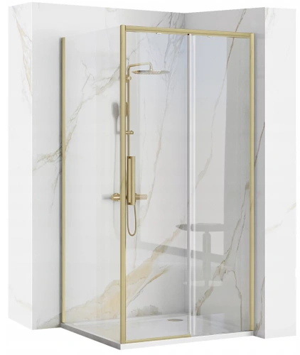 Душевая стенка Rea Rapid gold matt 90 K4705
