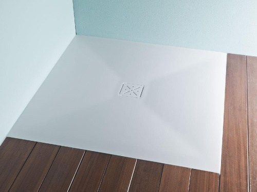 Душевой поддон Kolpa-san Lerock Zero 90x90 Kerrock 109 white 596010