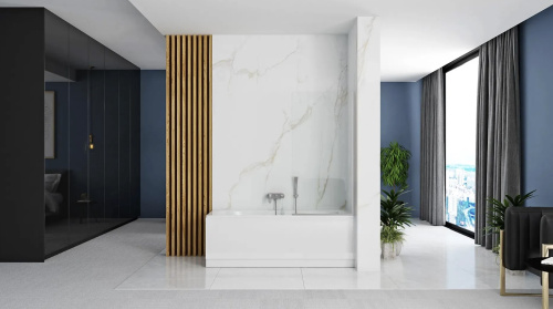 Шторка на ванную Rea Lagos Fix chrom 80 W5630