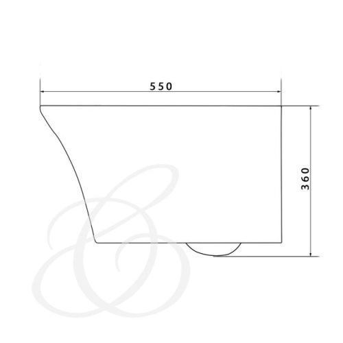 Унитаз подвесной Caprigo Jewel J-1103