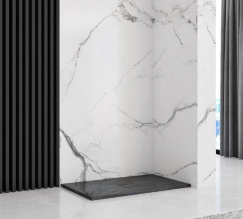 Душевой поддон Rea Black Stone 80x120 K9602