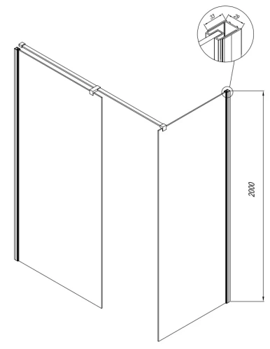 Душевой уголок Kolpa-San Calypso WIN 160x90 silver brill transparent 517650