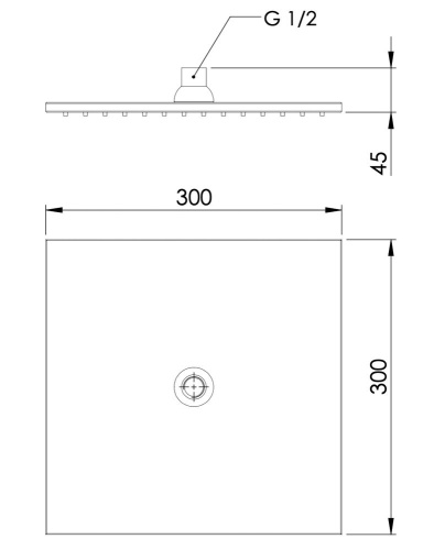 Верхний душ Daniel A593B15
