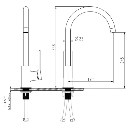 Смеситель для раковины Nemo Prima NM-1331-MB matte black