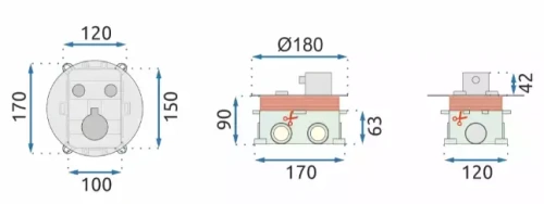 Душевая система Rea Lungo miler white P6614