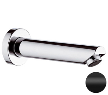 Излив настенный 18 см Remer 91MNO, черный матовый