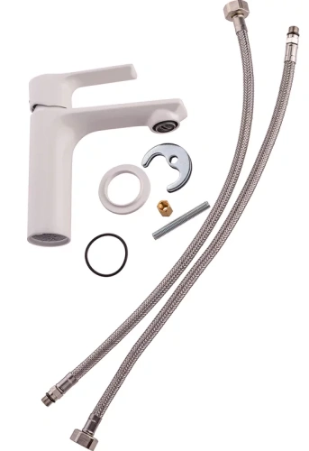 Смеситель для раковины Remer Energy EY12BO, белый матовый