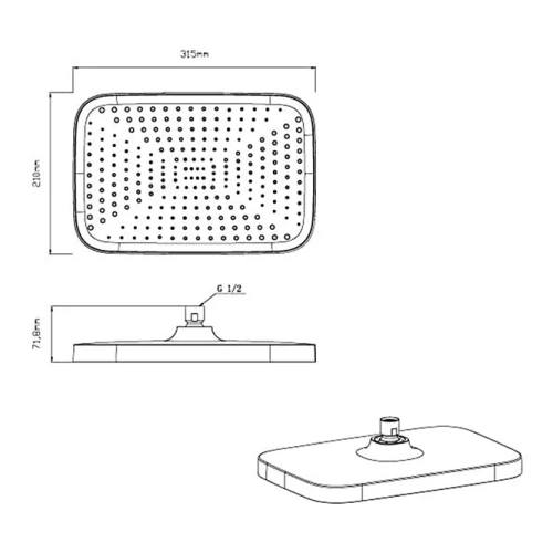 Душевая система Vincea VSFW-433T1MB
