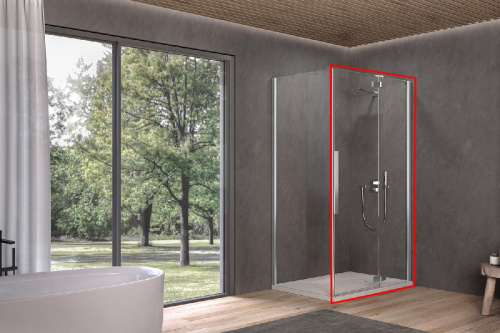 Душевая дверь Kolpa-San Polaris D 100-R silver brill transparent 515460