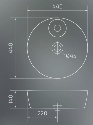 Умывальник Gid D1306h022