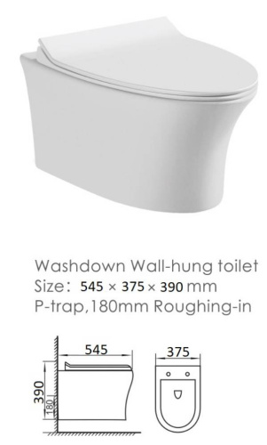 Унитаз подвесной Ceramalux CL 2100