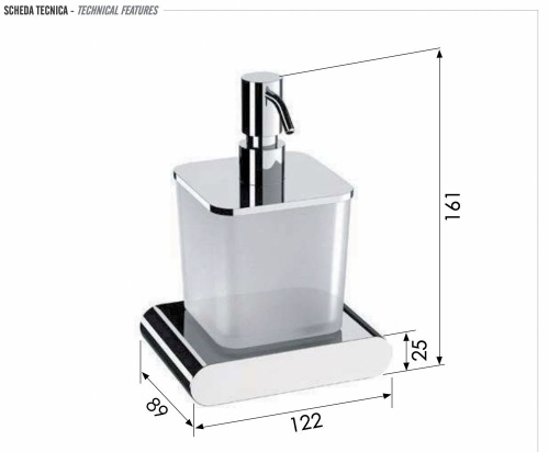 Дозатор Remer Lounge LN13DO, золото глянцевое