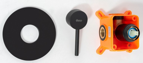 Душевая система Rea Lugano Black P9301